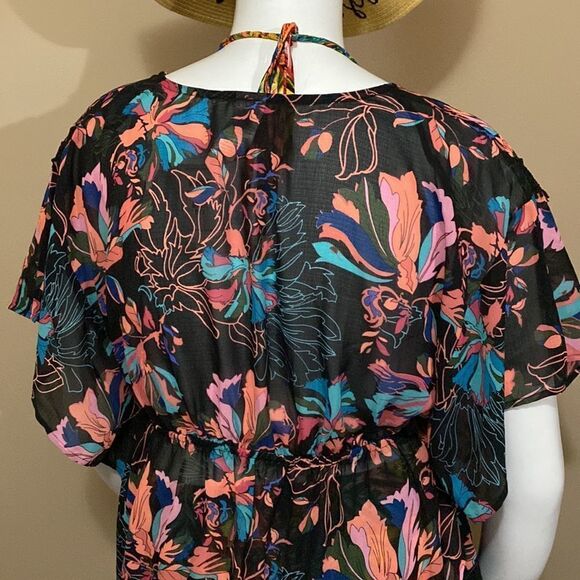 NWT Time and Tru Floral Swimsuit Cover Up - Size Large - Picture 8 of 15